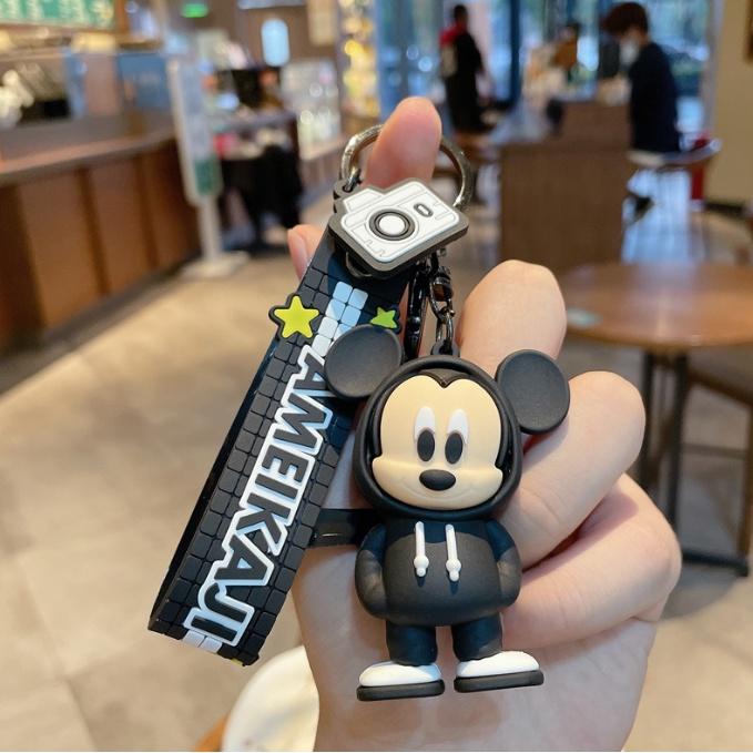 Mô hình Móc khóa hoạt hình Disney chuột Mickey - chìa ô tô xe máy quà lưu niệm