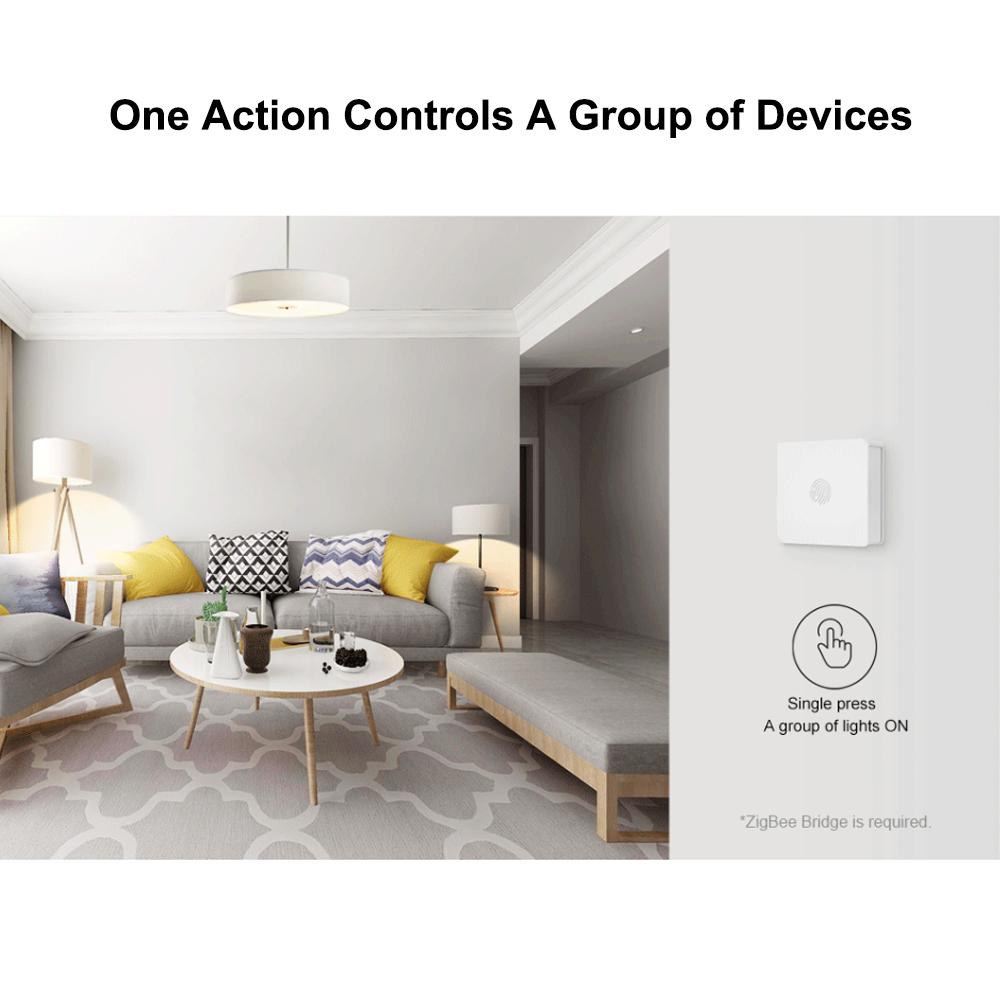 SNZB-01 Zigbee Wireless Switch Mini Size Link ZigBee Bridge with WiFi Devices Make Them Smarter via eWeLink APP IFTTT Smart Home