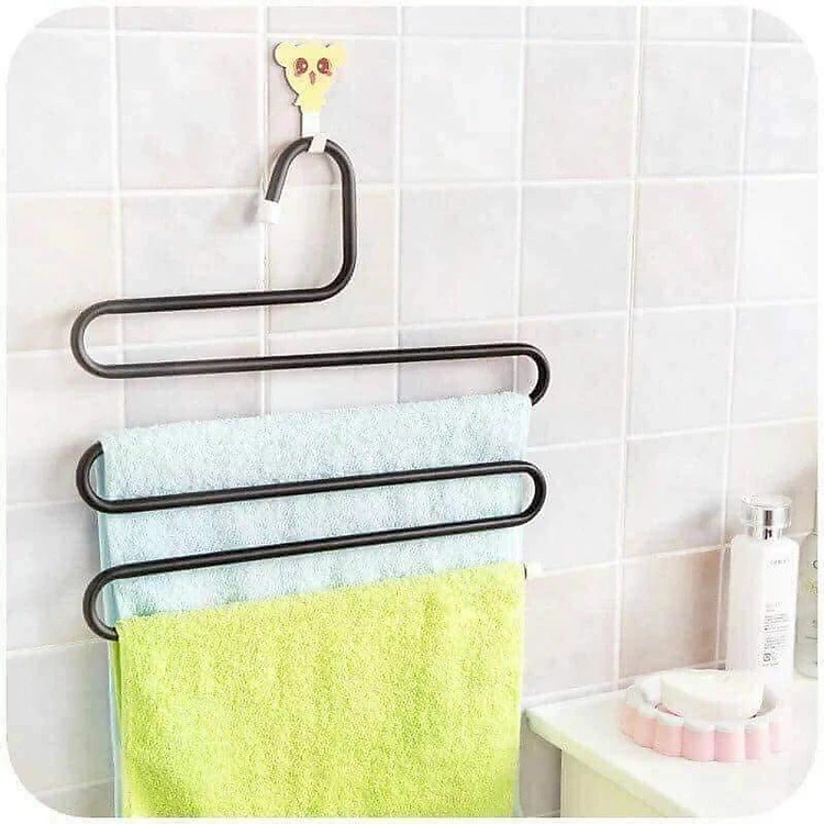 COMBO 3 MÓC TREO QUẦN ÁO, KHĂN MẶT - MÓC KM LOẠI 5 TẦNG TIỆN LỢI, DỄ SỬ DỤNG GROFA (Giao màu ngẫu nhiên)