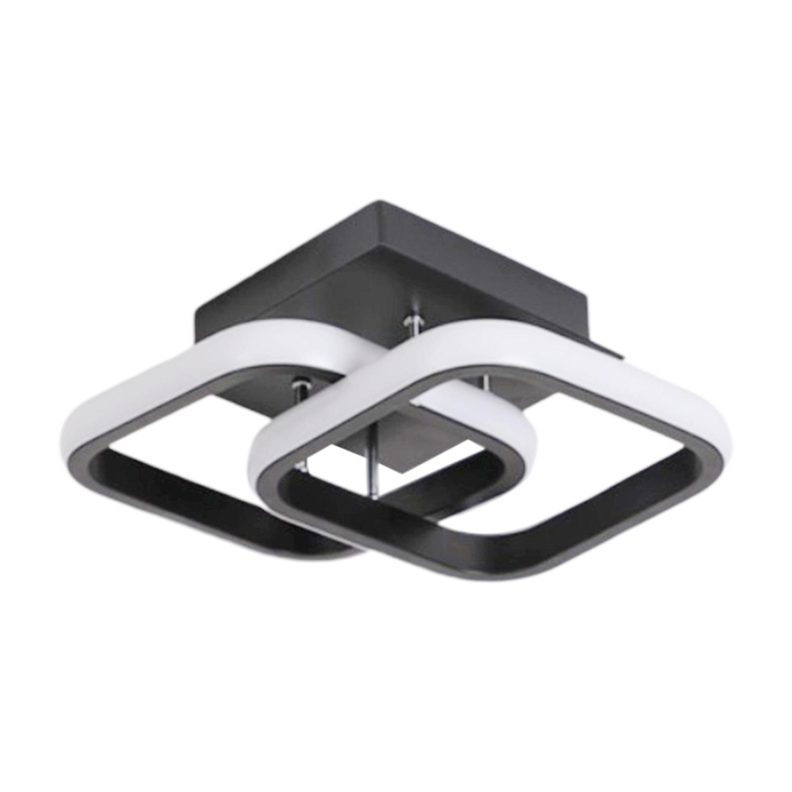 2X LED Ceiling Light Bar Lamp Room Hotel Lighting Black 24x20x12.5cm