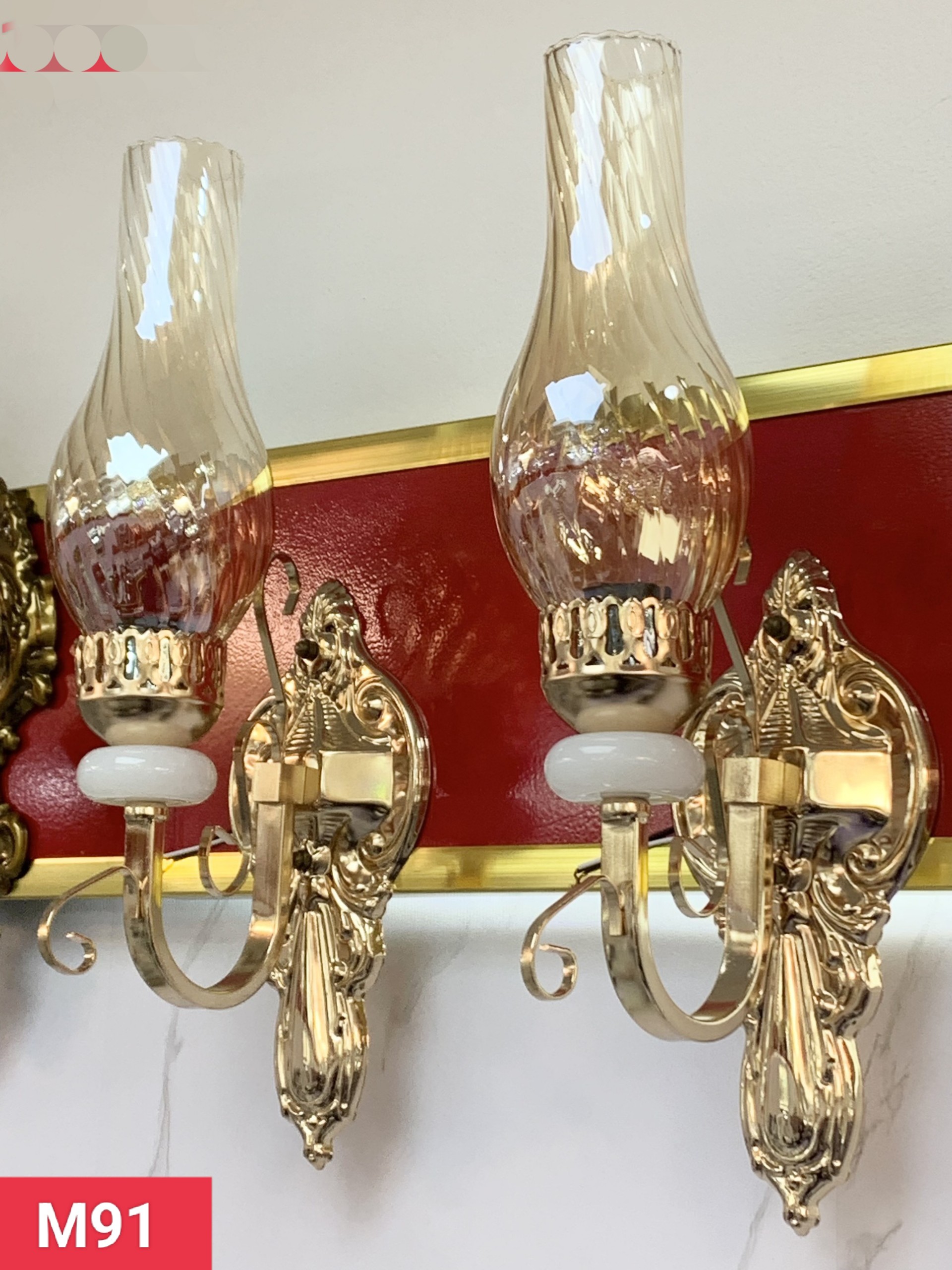 Đèn Thờ ,Đèn Tường Nến Tặng Kèm Bóng LED Phong Cách Tân Cổ Điển Cao Cấp Sang Trọng