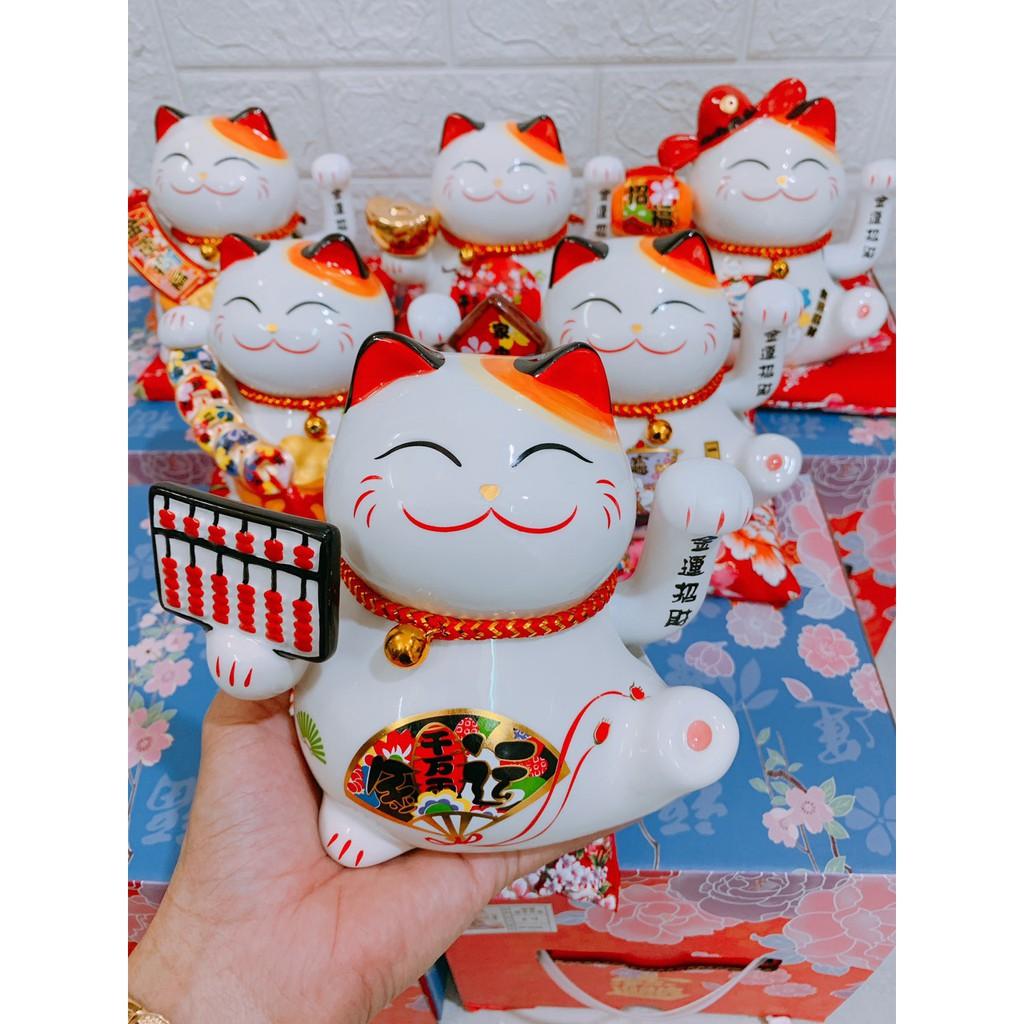 MÈO SỨ NEKO VẪY TAY 18CM