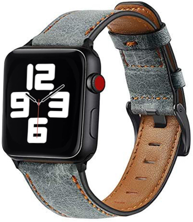 Dây da bò cao cấp nhập khẩu 38mm/40mm/41mm/42mm/44mm/45mm cho  Apple Watch SE 7 6 5 4 3 2 1