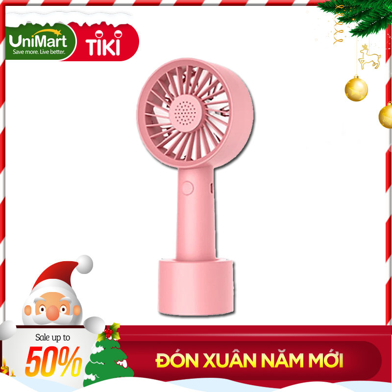 Quạt Mini Khuếch Tán Hương Liệu Cầm Tay Damas - Thiết Kế Chân Đế Quạt Để Bàn Tiên Lợi Tặng Kèm Dây Sạc - Pin Khủng 2000 mAh Với 3 Mức Độ Gió Lan Tỏa Hương Thơm  - Hàng Chính Hãng