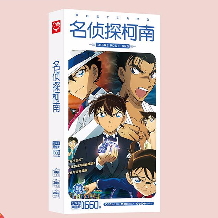 (BÌA NGẪU NHIÊN) Hộp ảnh POSTCARD mẫu mới DETECTIVE CONAN - THÁM TỬ LỪNG DANH anime