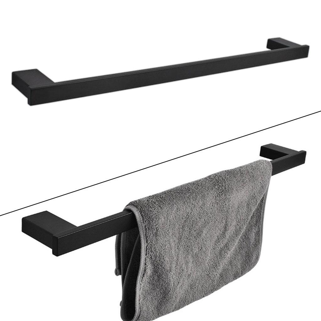 Wall Mounted Bath Towel Rack Towel Bar Kitchen Towel Rag Universal Organizer