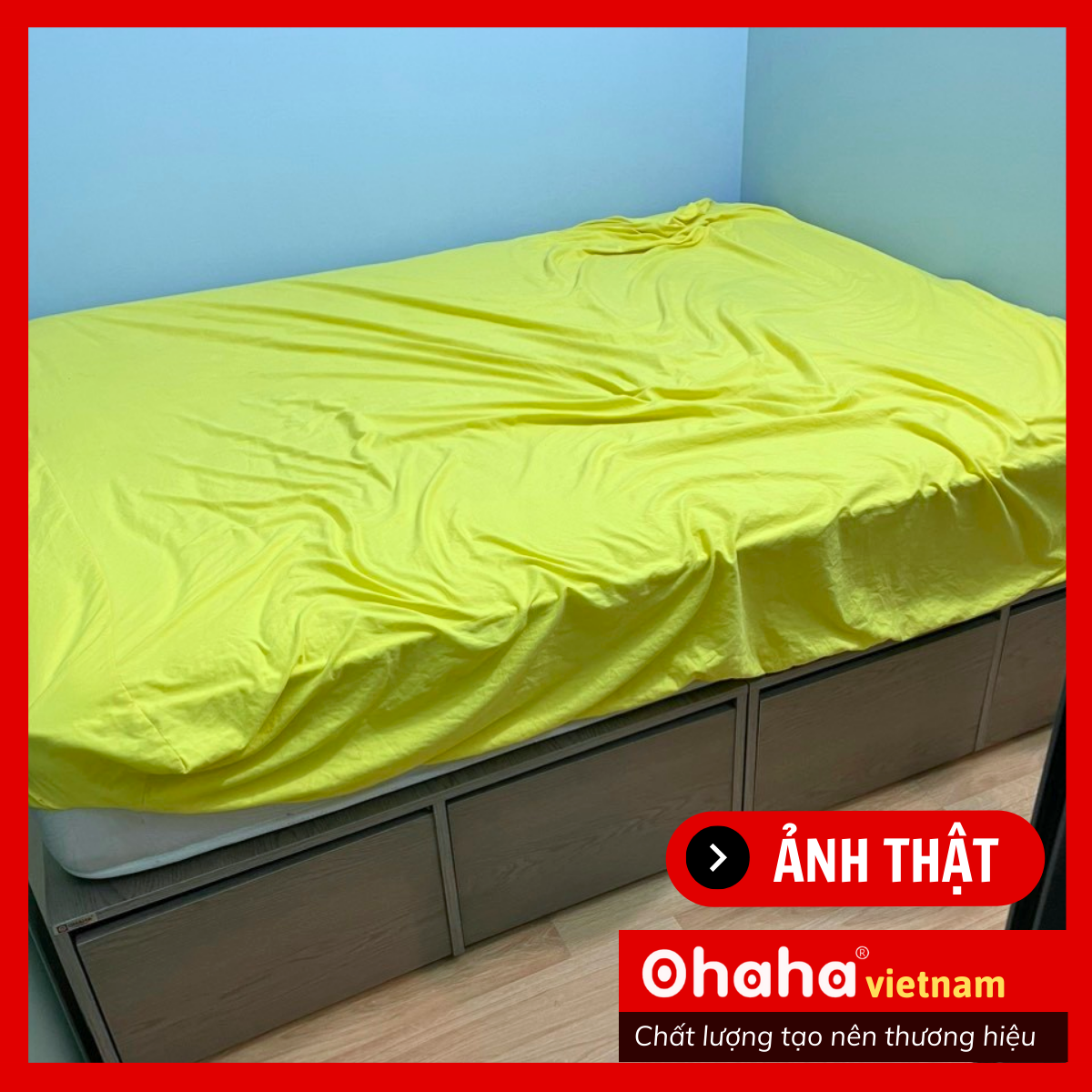 [Kèm Video Thực Tế - Miễn phí vận chuyển &amp; Lắp đặt] Giườn ngủ gỗ công nghiệp cao cấp kiểu hộp 4 hộc kéo chuẩn Bắc Âu - GC044 - 03