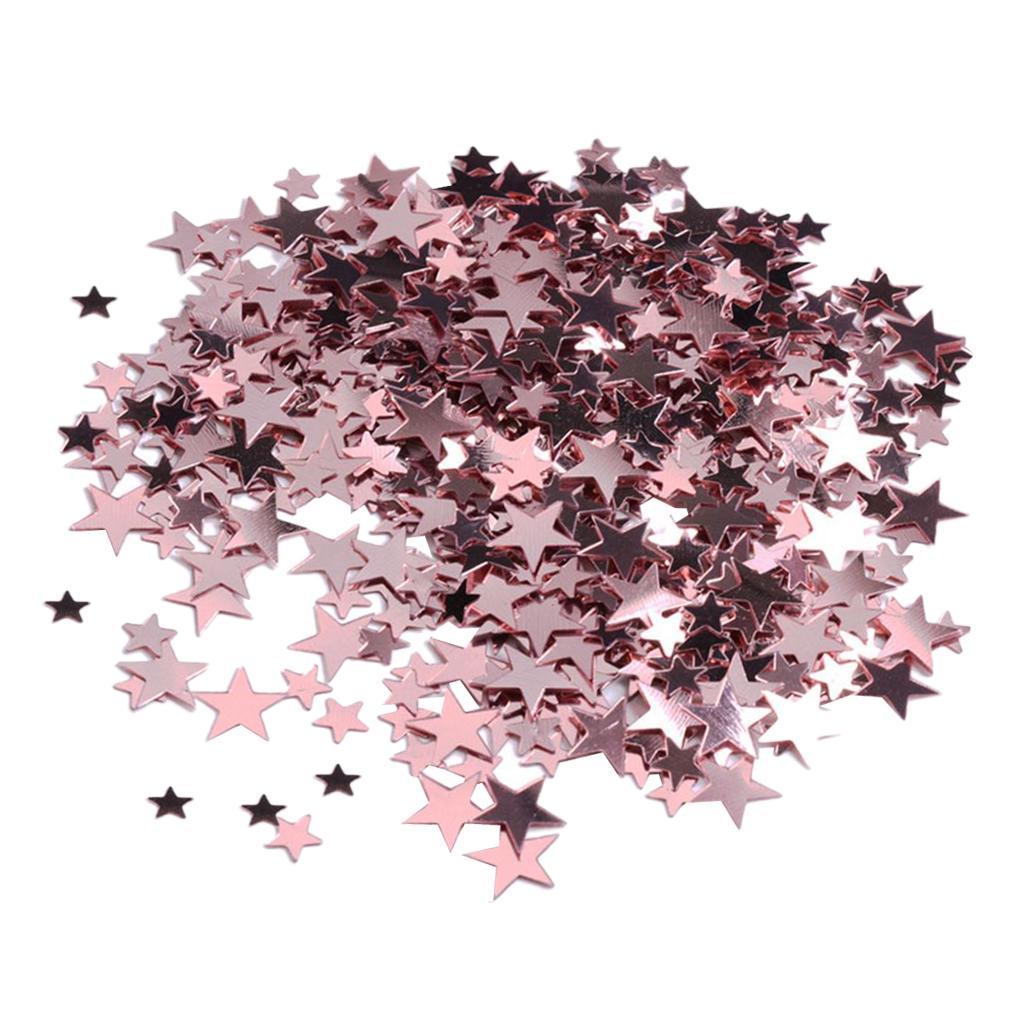 6mm+10mm Mixed Scatters Pentagram Confetti for Wedding Table Decor