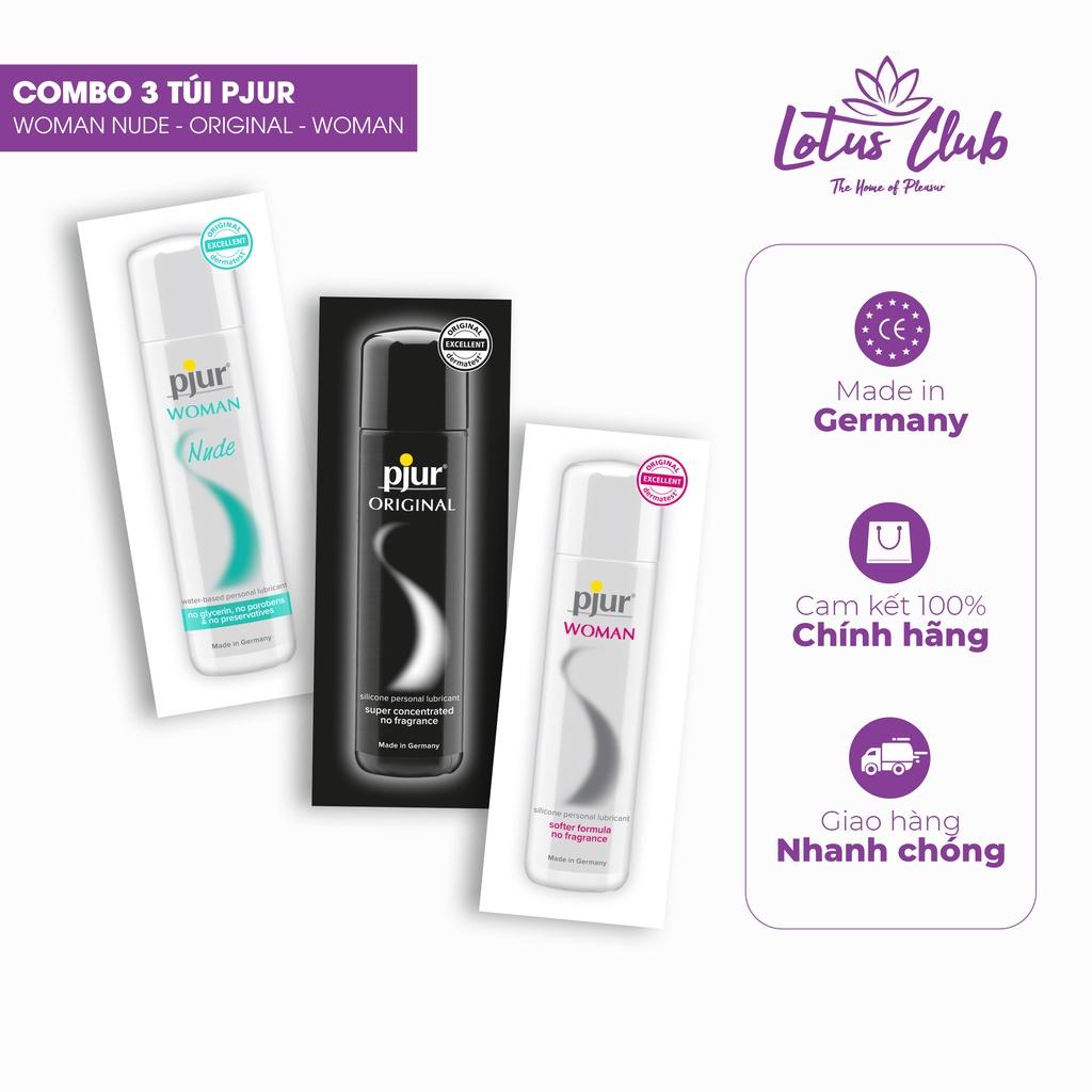 Combo 3 gel bôi trơn pjur WOMAN NUDE 2ml & ORIGINAL 1.5ml & WOMAN 1.5ml