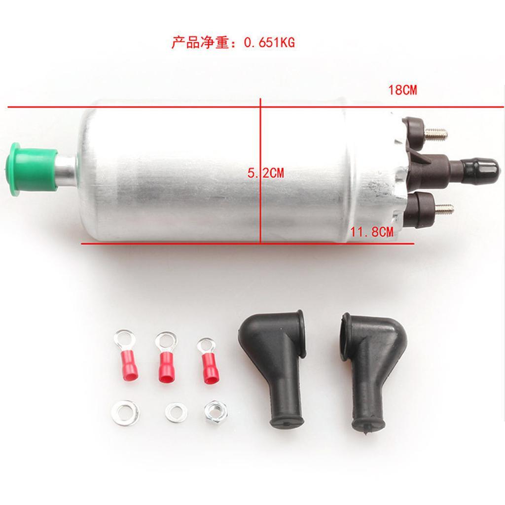 Electric Inline High Pressure Fuel Pump w/ Installation Kit 0580464038 Made of high reliable quality and durable material