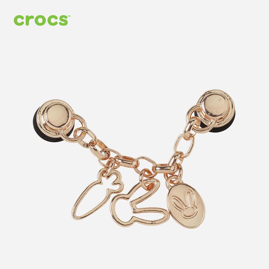 Huy hiệu jibbitz unisex Crocs Bunny Gold Chain - 10011869