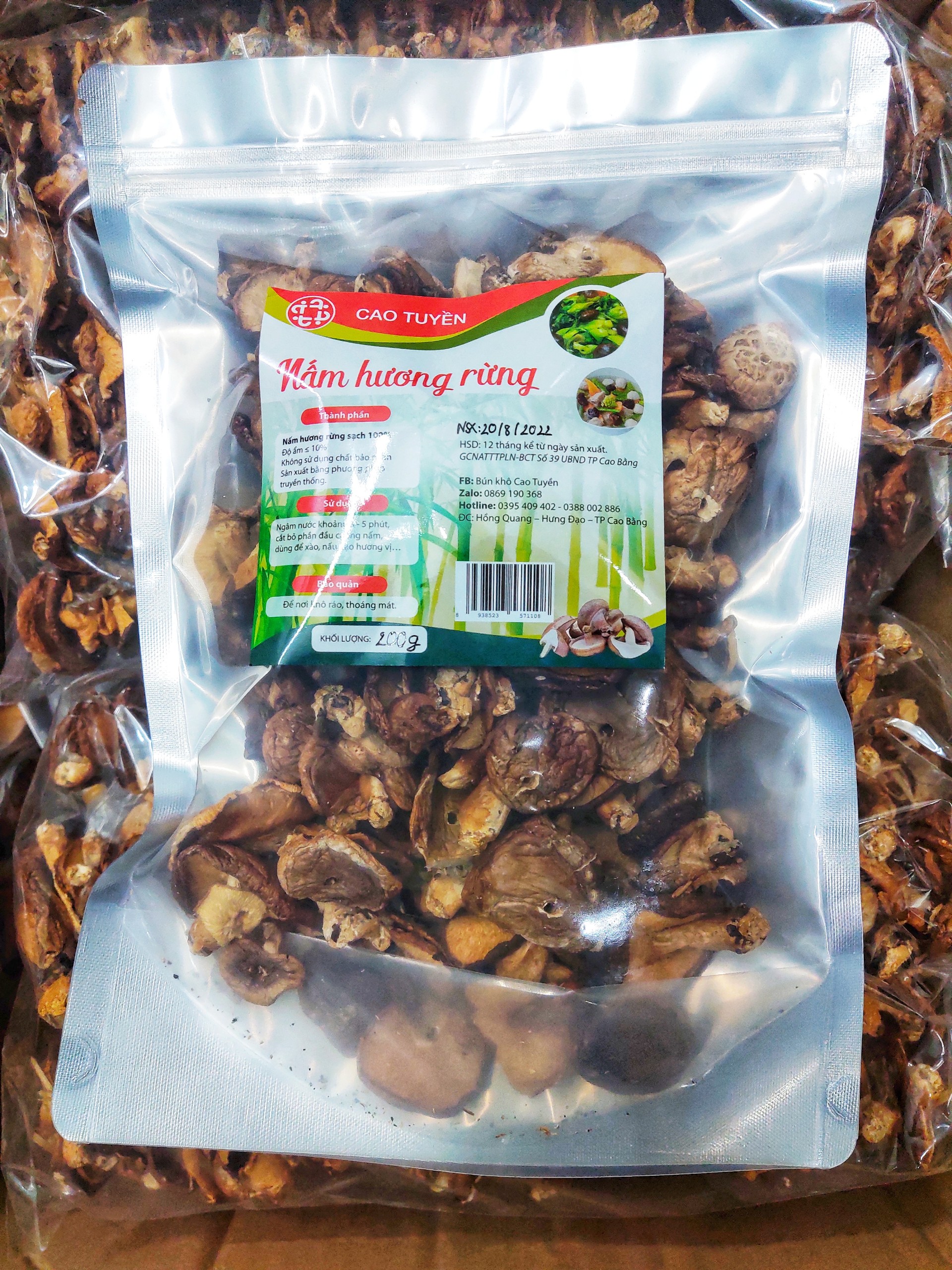 Nấm hương rừng Cao Bằng, nấm hương rừng tự nhiên, ngon, sạch, giàu dinh dưỡng