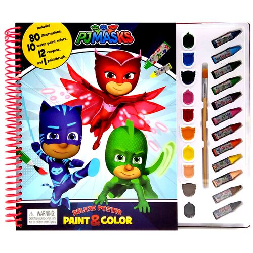 Eone Pj Masks Deluxe Poster Paint &amp; Color