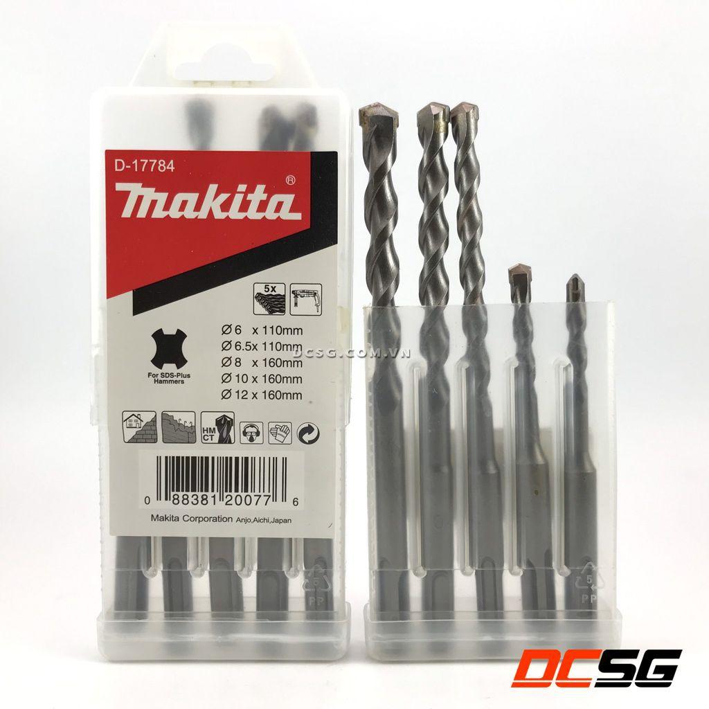 Bộ mũi khoan bê tông SDS-plus 6.0-12mm Makita D-17784 | DCSG