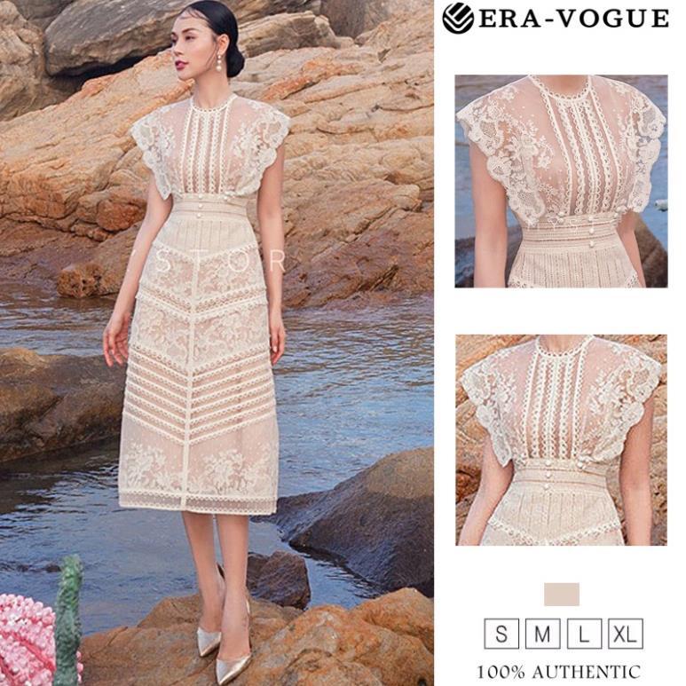 Mẫu mới hot 2023 EraVogueĐầm Ren Thêu Phong Cách Thời Trang Mùa Xuân Kiểu Mới Cho Nữ váy dạ hội 9842