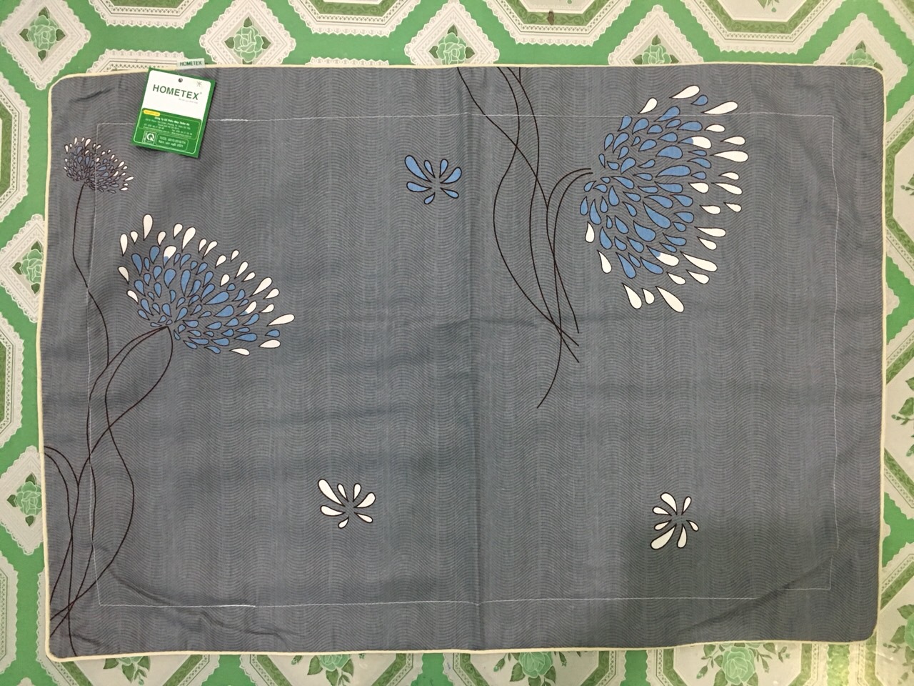 Áo gối đầu size 40x60cm Hometex cotton thông dụng, mát mẻ, mềm mại