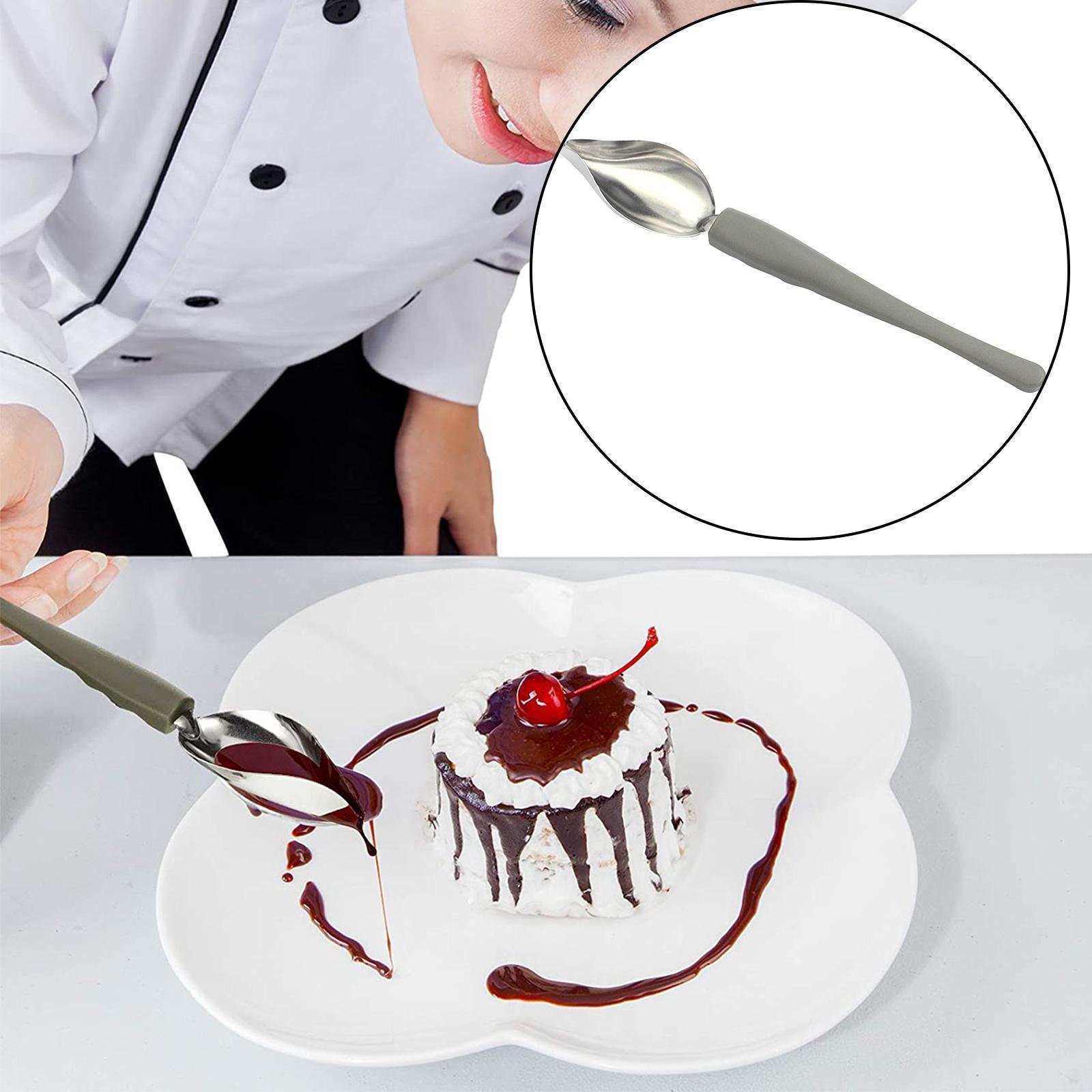 Plate Dish Sauce Painting Art Draw Tool Spoon
