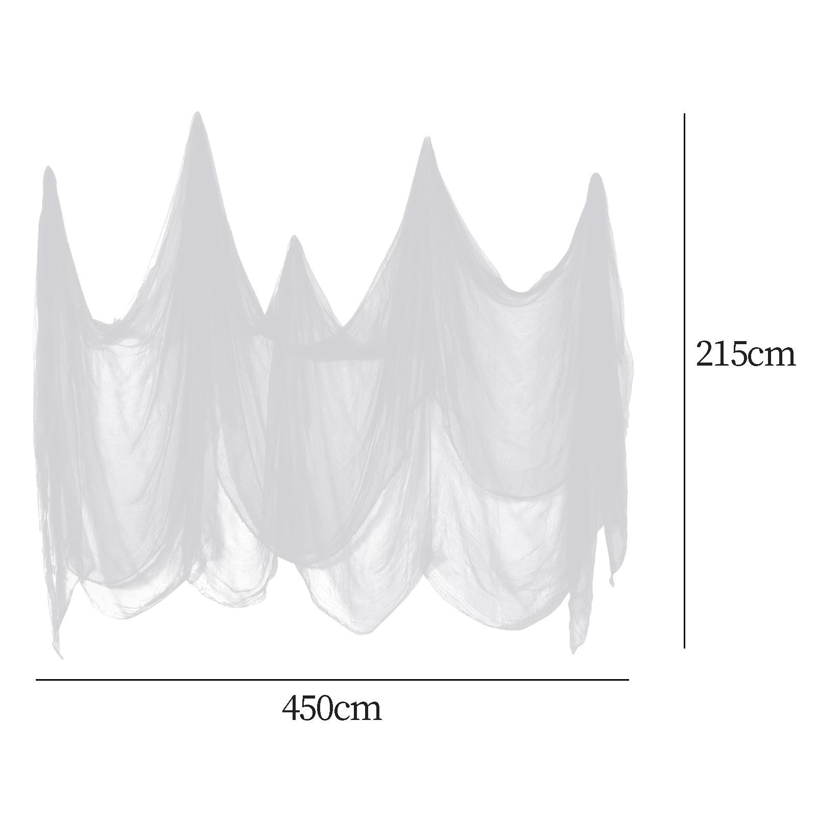 Halloween Creepy Cloth 84.65inchx177.17inch Scary Gauze for Wall Doors Decor