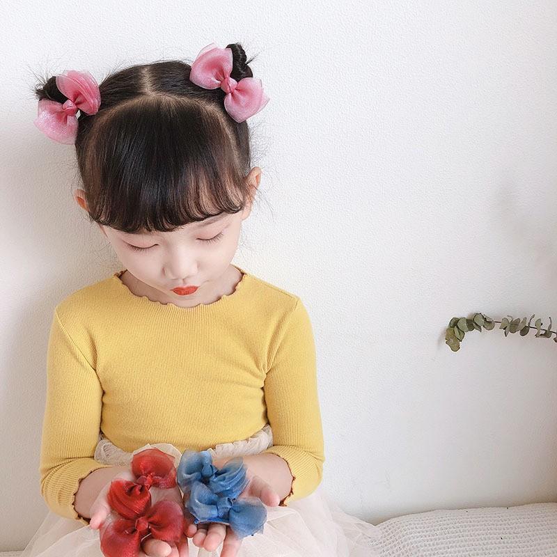 (Mới về) Set 2 kẹp nơ kim tuyến bé gái xinh xắn đáng yêu Tatitava