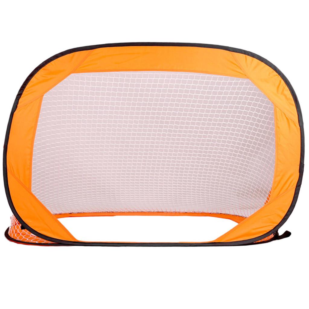 Orange Color Folding Portable Football Gate Net Goal Soccer Practice Kit