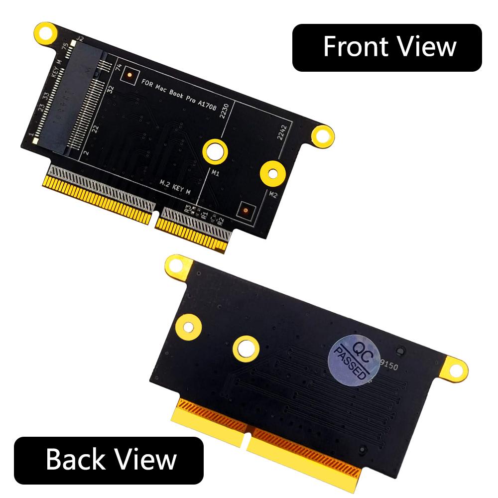 Thẻ chuyển đổi SSD sang giao diện M.2 NVMe M-key 2230/2242.Thay thế thẻ chuyển đổi SSD cho MacBook Pro A1708