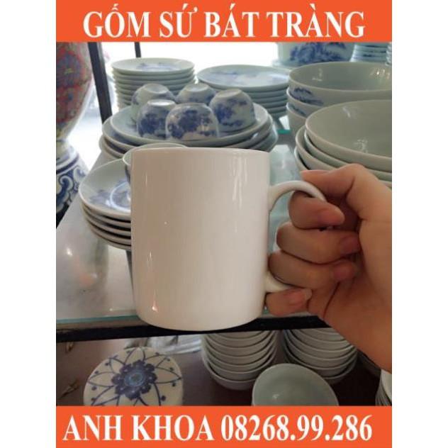 Cốc sứ trắng Bát Tràng - Gốm sứ Bát Tràng Anh Khoa