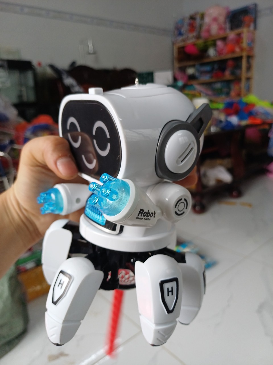 Đồ chơi robot điện tử 6 đuôi có nhạc đèn