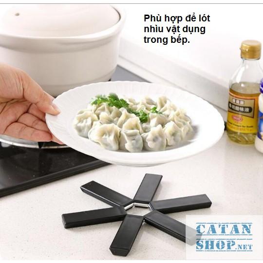 Đế lót nồi cách nhiệt gấp gọn, đế bằng nhựa chống nóng chống trơn trượt, sản phẩm tiện dụng cho bếp nhà bạn GD227-DeLNGG
