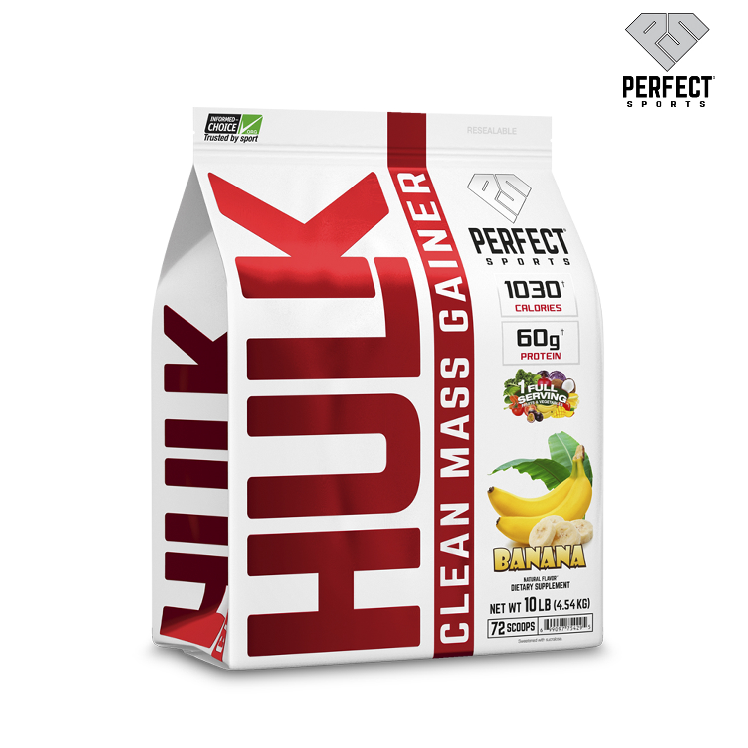 Hulk Clean Mass Gainer 10Lbs Sữa Tăng Cân Cơ Nạc Hấp Thu Nhanh Cho Người Gầy