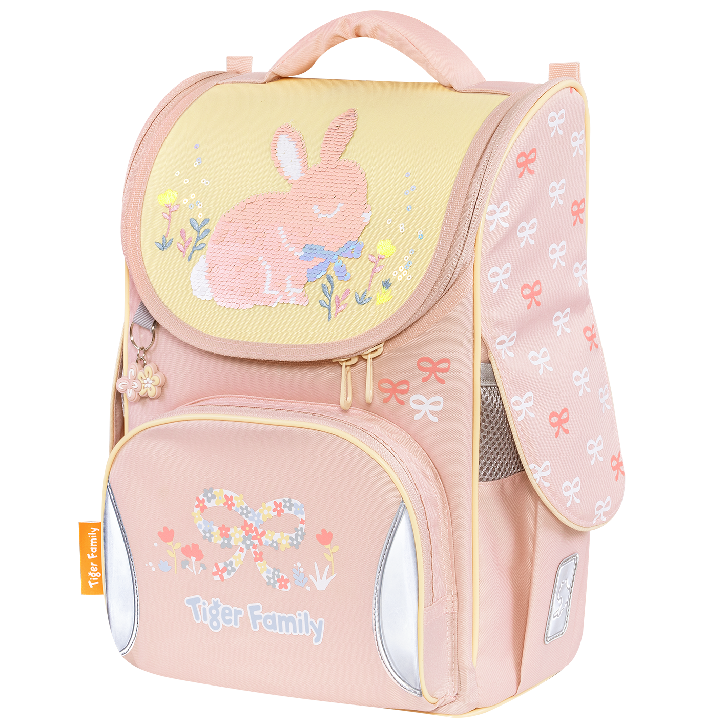Cặp Chống Gù Nature Quest Schoolbag Pro - Bows and Bunny - Sequins - Tiger Family TGNQ-105A
