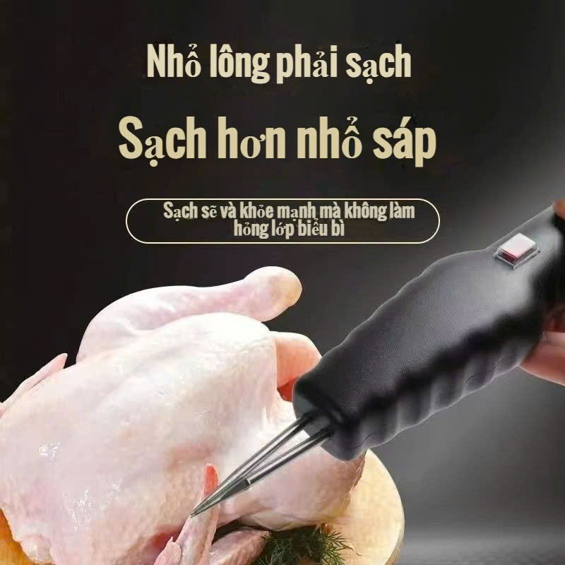 Máy Nhổ Lông Gà Vịt Lợn Cầm Tay Tích Điện Động Cơ Kép: Nhỏ Gọn, Tiện Lợi [Hàng Tốt, Giá Rẻ]