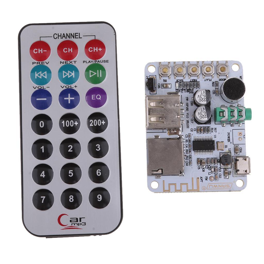 Bluetooth Audio Receiver Stereo Amplifier Board With Remote Control