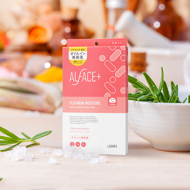 Mặt Nạ Siêu Dưỡng Ẩm Nhật Bản Alface Aqua Moisture Sheet Mask Platinum Moisture, Dành Cho Da Khô Và Da Nhạy Cảm, Với 17 Loại Axit Amin, Tinh Chất Nhau Thai, Dầu Ngựa, Chống Viêm Và Chống Lão Hóa Da