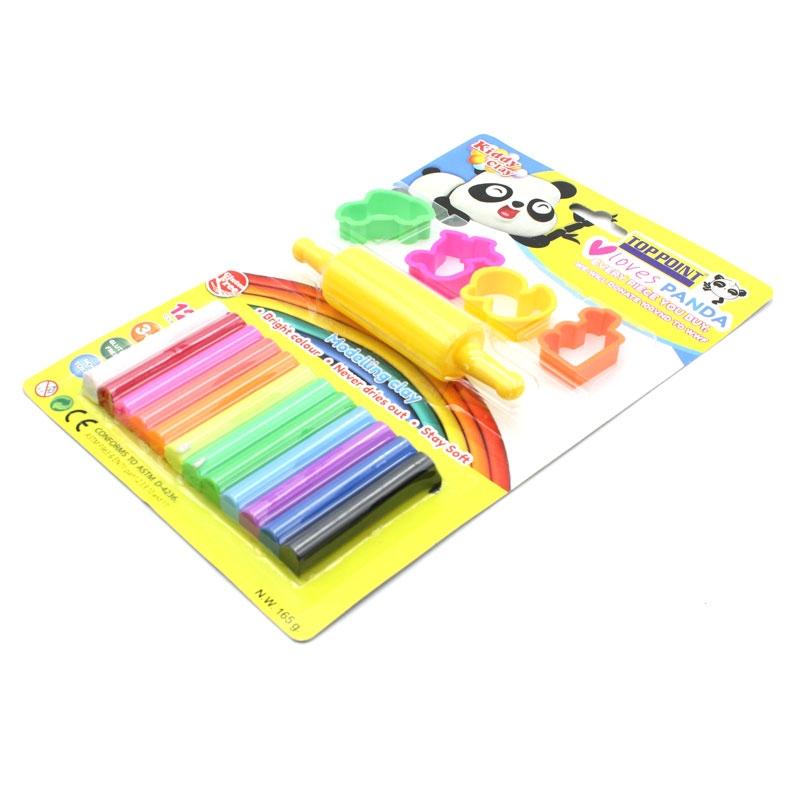 Đất Nặn 12 Màu 200G ST-200-12 + Dụng Cụ