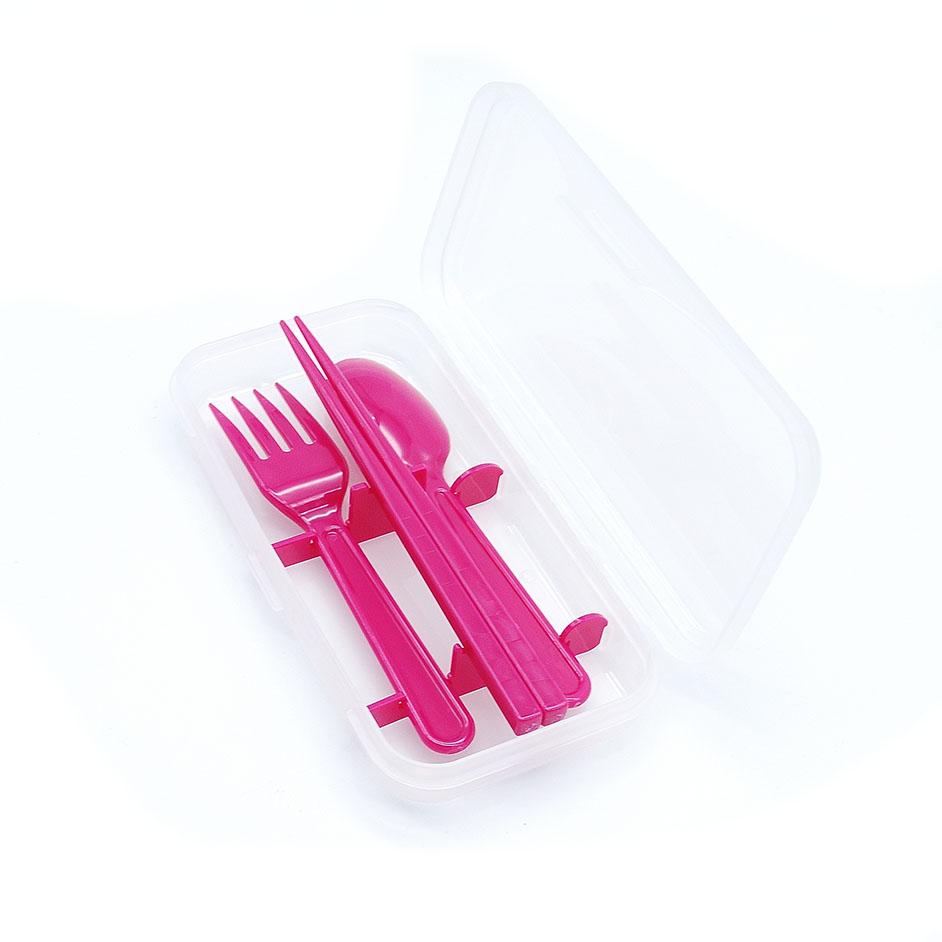 Bộ 2 set đũa thìa dĩa ngộ nghĩng kèm hộp Yamada - Hàng Nội Địa Nhật - Đũa, muỗng, nĩa Thương hiệu YAMADA | SieuThiChoLon.com