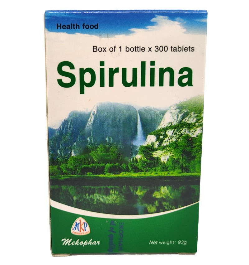 Tảo Spirulina - Bổ sung vi chất - vi khoáng từ tảo tự nhiên - Chai 300 viên - Mekophar
