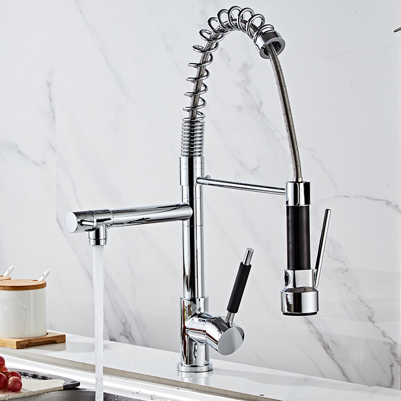 Vòi rửa chén bát nhà bếp Inox 304 Euro Quality xoay 360 đầu vòi di chuyển linh hoạt
