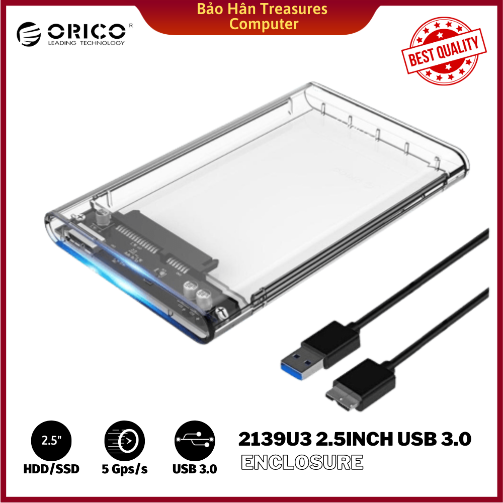 Hộp đựng ổ cứng 2.5 inch Orico 2139U3-Hàng chính hãng