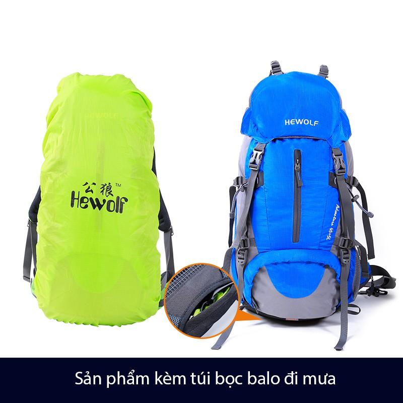 Balo dã ngoại , balo trekking cao cấp 50L HEWOLF - B1650