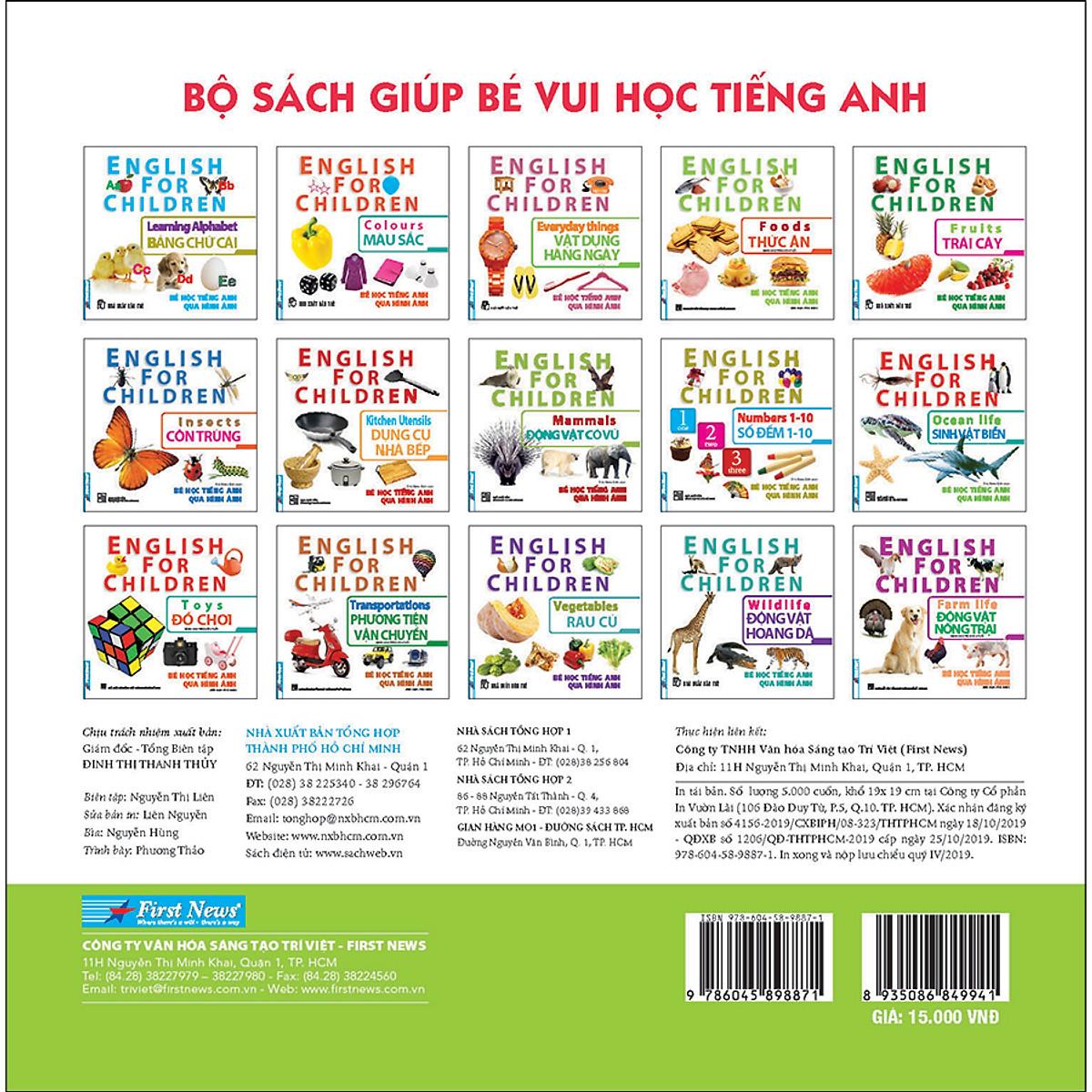 Bé Học Tiếng Anh Qua Hình Ảnh - Thức Ăn (Tái Bản 2020)