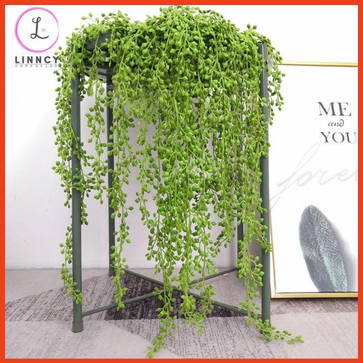 Chùm sen đá giọt nước nhân tạo 80cm trang trí nhà cửa, cửa hàng, văn phòng, lớp học