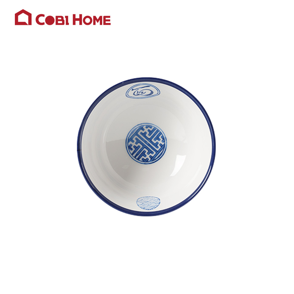 Tô canh, bát canh có họa tiết bằng melamine cao cấp 20.5cm