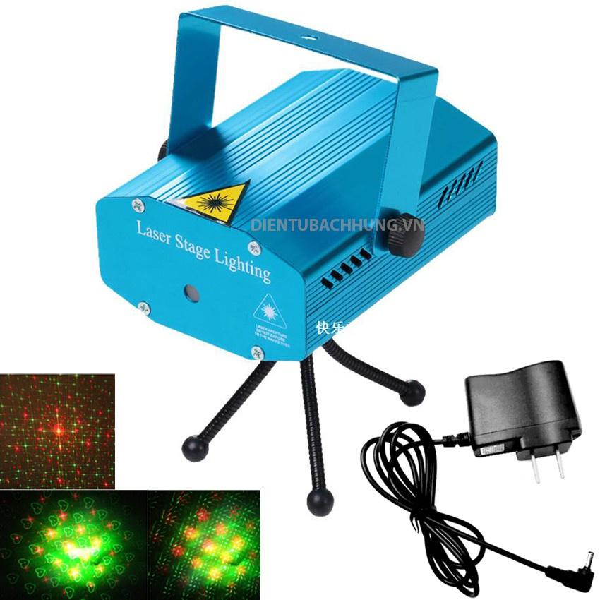 Đèn Vũ Trường Chiếu Laser Cảm Biến Âm Thanh, nháy theo nhạc ánh sáng nét trang trí đèn sân khấu, bar nhà hàng DJ tại nhà