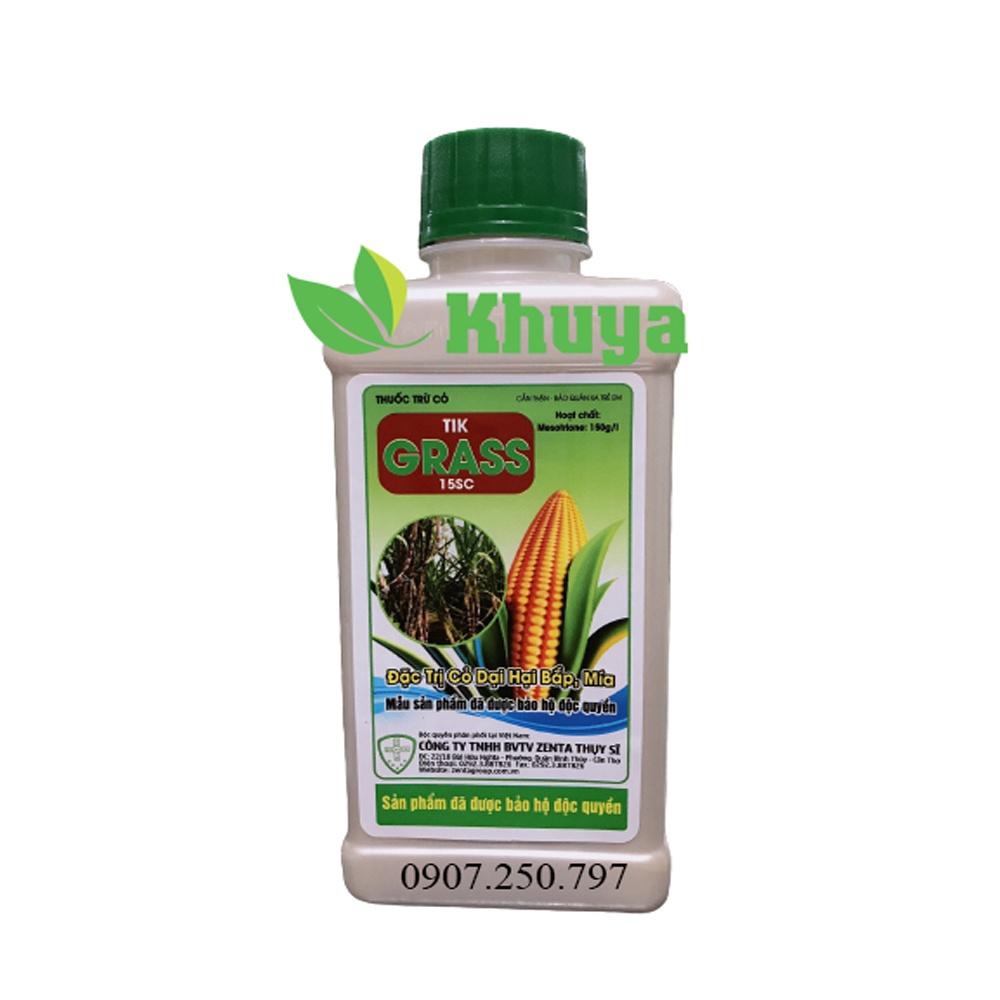 Thuốc trừ cỏ Tik Grass 15SC 240ml Chuyên trừ cỏ trên Bắp và Mía