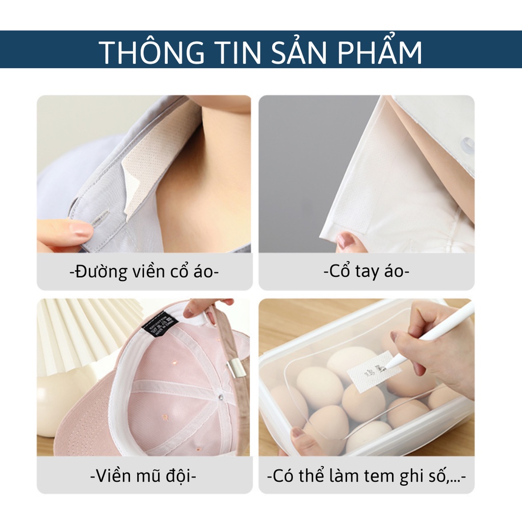 Cuộn Dán Bảo Vệ Cổ Áo Sơ Mi Chống Mồ Hôi và Chống Bụi Bẩn Tiện Dụng