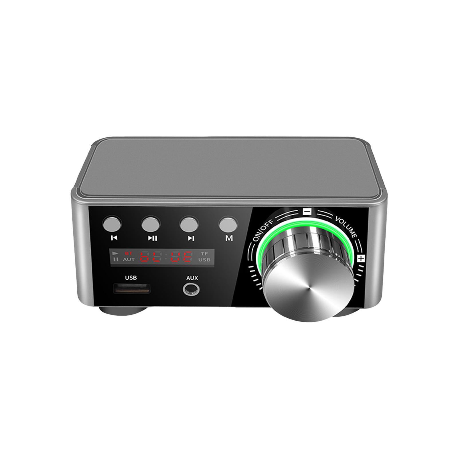 Mini Amplifier with Audio Cable MP3 2.0 CH for Store Home Theater 50W+50W US