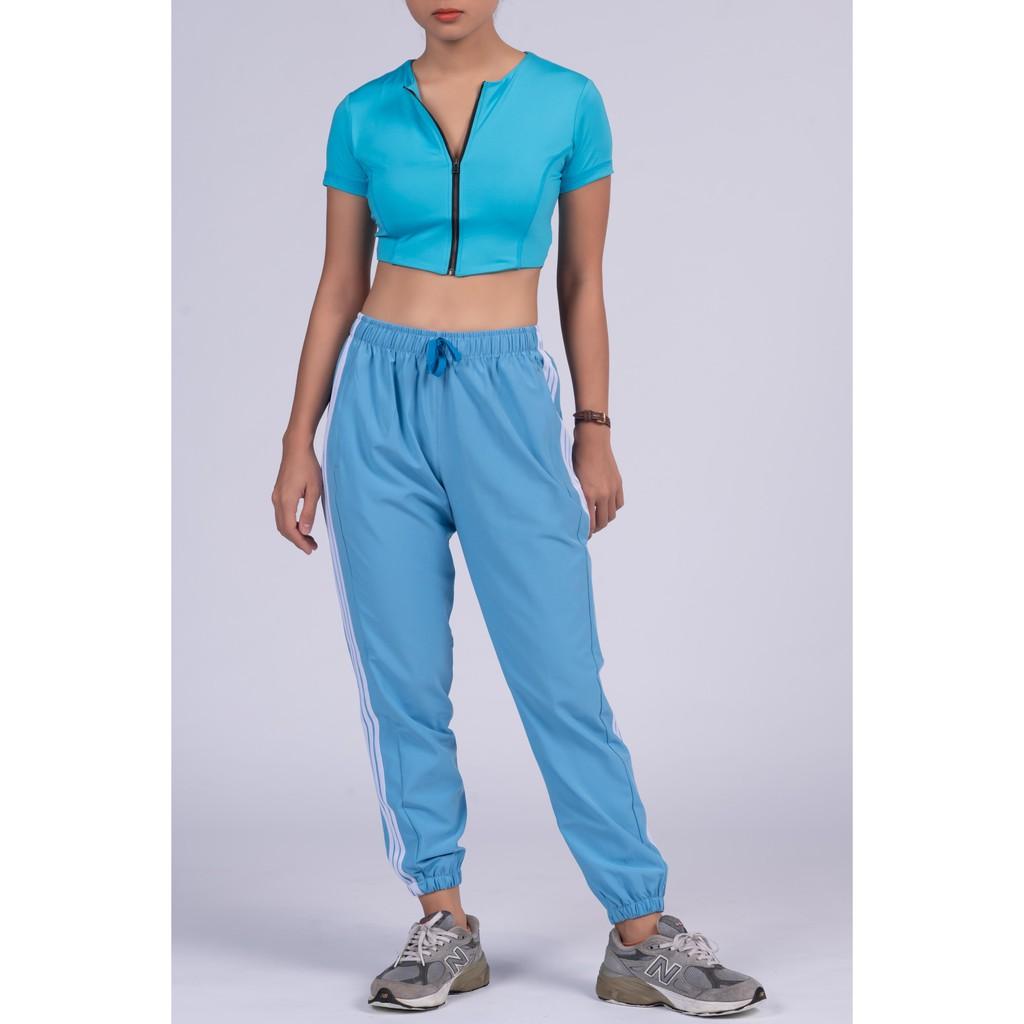 Quần Jogger Thể Thao 3 Sọc Nữ Tập Gym, Yoga, Aerobic