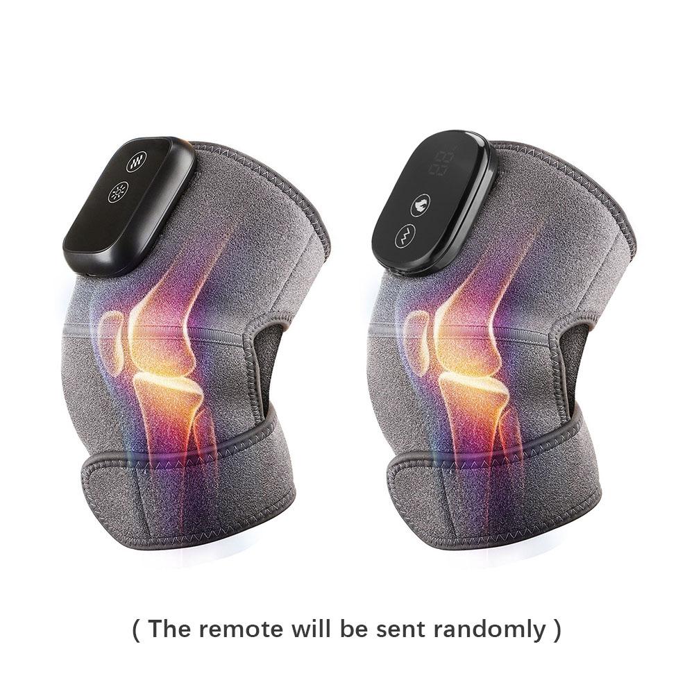 Wireless Heated Knee Massager for Joint Pain Relief Arthritis Cramps Meniscus Pain Electric Vibration Knee Brace Wrap