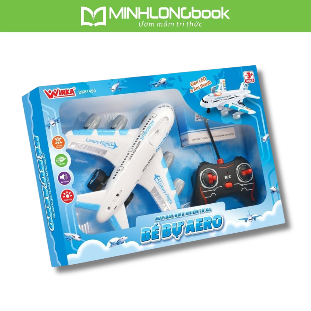 Đồ Chơi Duka: Máy bay điều khiển từ xa - Bé bự Aero, DK81450