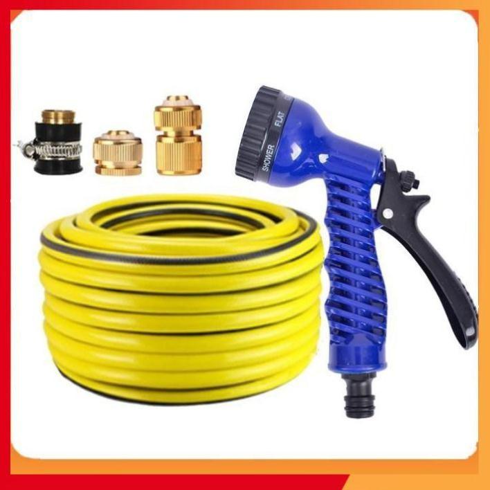 Bộ dây tăng áp 3 lần vòi xịt nước rửa xe, tưới cây loại 3-5m 206843